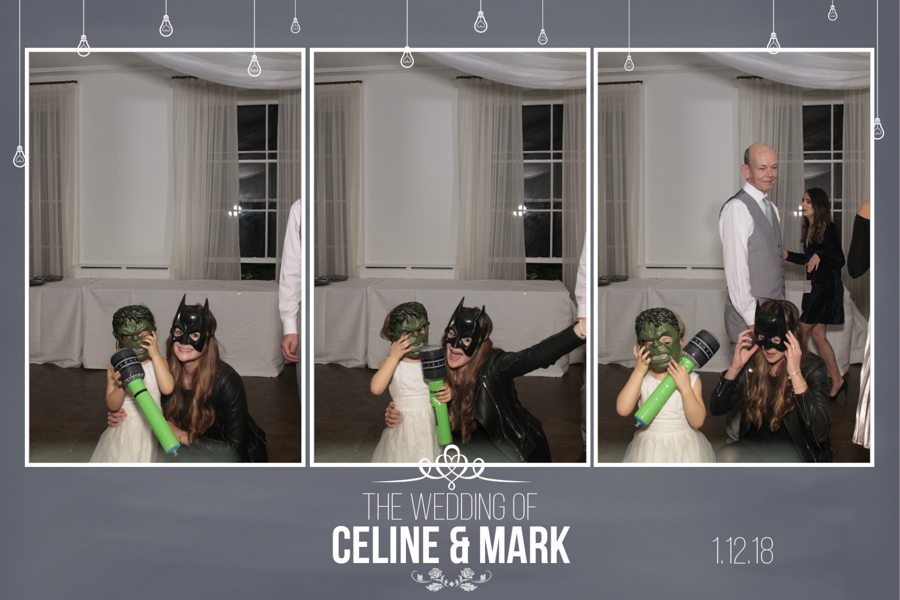 Mark and Celine's Wedding | View more photos from the event at gallery.myphotoboothexperience.co.uk/u/MyPhotoBoothExperienceLtd/Mark-and-Celines-Wedding